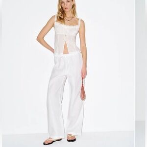 Reformation Olina Linen Pant